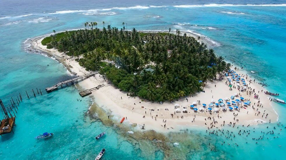 Ilha Johnny Cay em San Andrés Ilha Johnny Cay em San Andrés